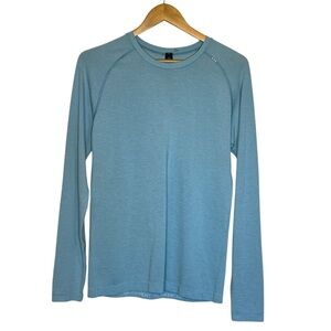 Lululemon Men's metal vent tech Blue Long Sleeve Shirt size Small